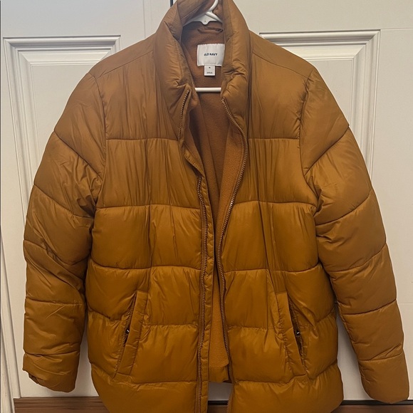 Old Navy Jackets & Blazers - Old Navy Mustard Puffer Jacket